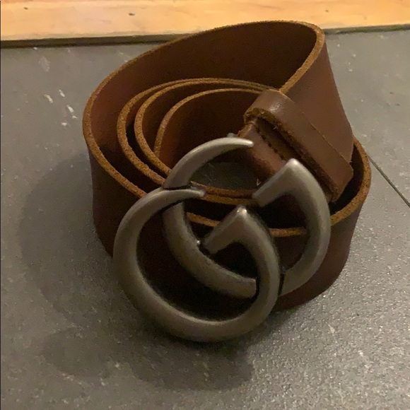 gucci marmont belt brown